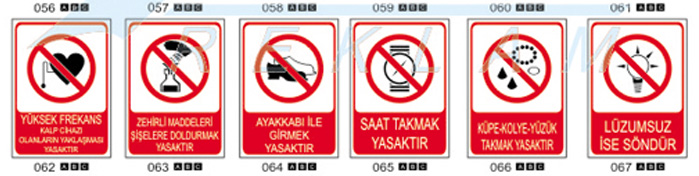 Uyar ve kaz Tabelalar